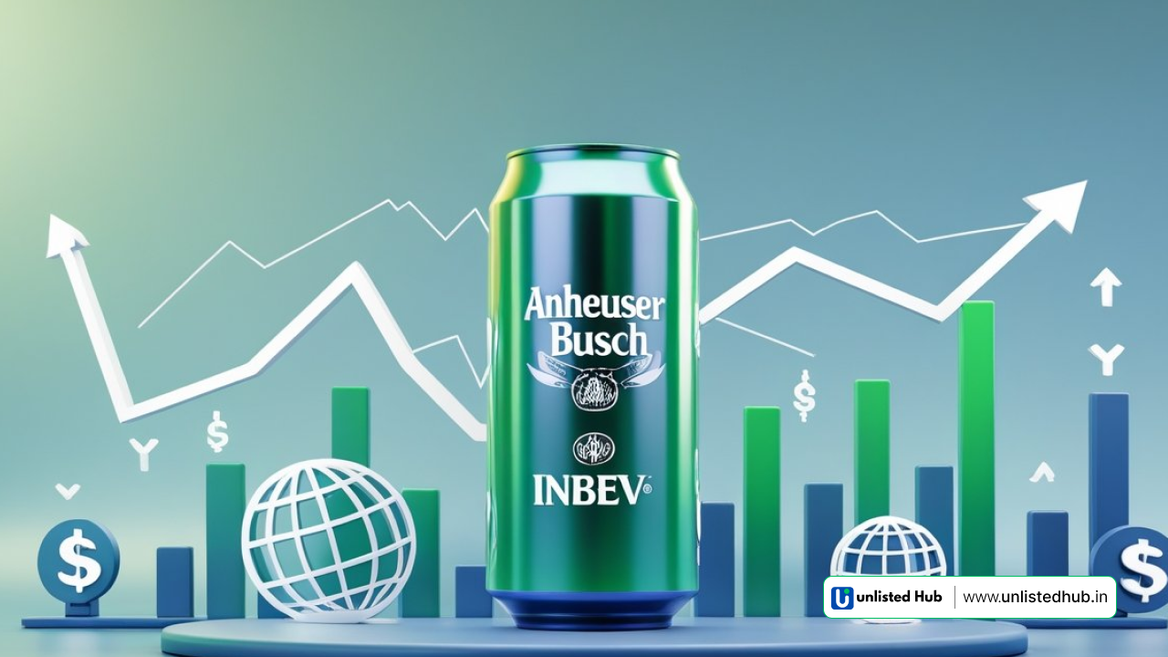 Anheuser Busch InBev , Anheuser Busch InBev unlisted share price, How to buy Anheuser Busch InBev shares, Anheuser Busch InBev pre IPO shares, Anheuser Busch InBev stock analysis