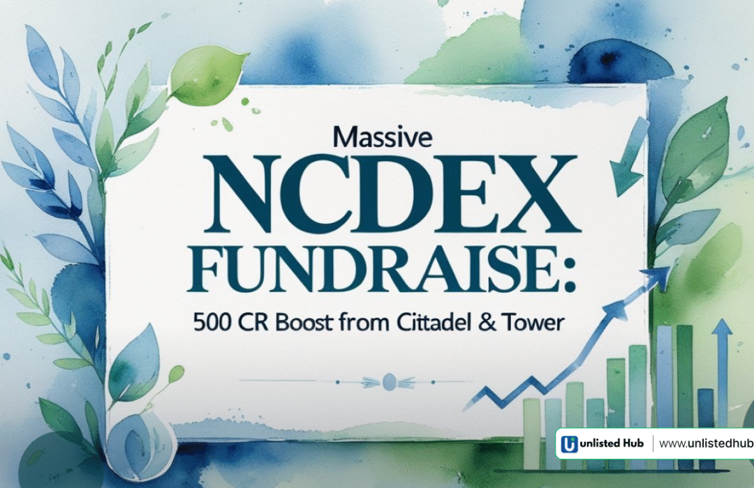 NCDEX Fundraise, NCDEX IPO status, NCDEX equities market, Citadel Tower NCDEX investment, NCDEX private placement