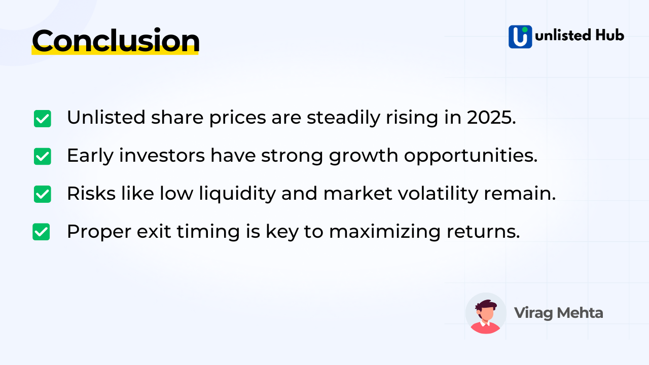 Discover how the Unlisted Share Price is rising in 2025. Explore trends, investor insights, and factors fueling growth & optimism in unlisted markets.